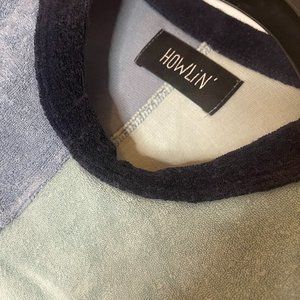 Howlin' Distant Planet Colour-Block Cotton-Blend Terry T-Shirt Medium